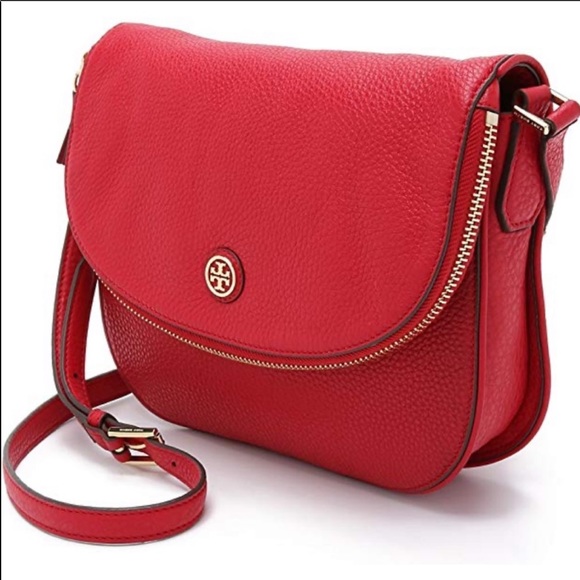 Tory Burch Handbags - Tory Burch Pebbled Leather Robinson Messenger Bag
